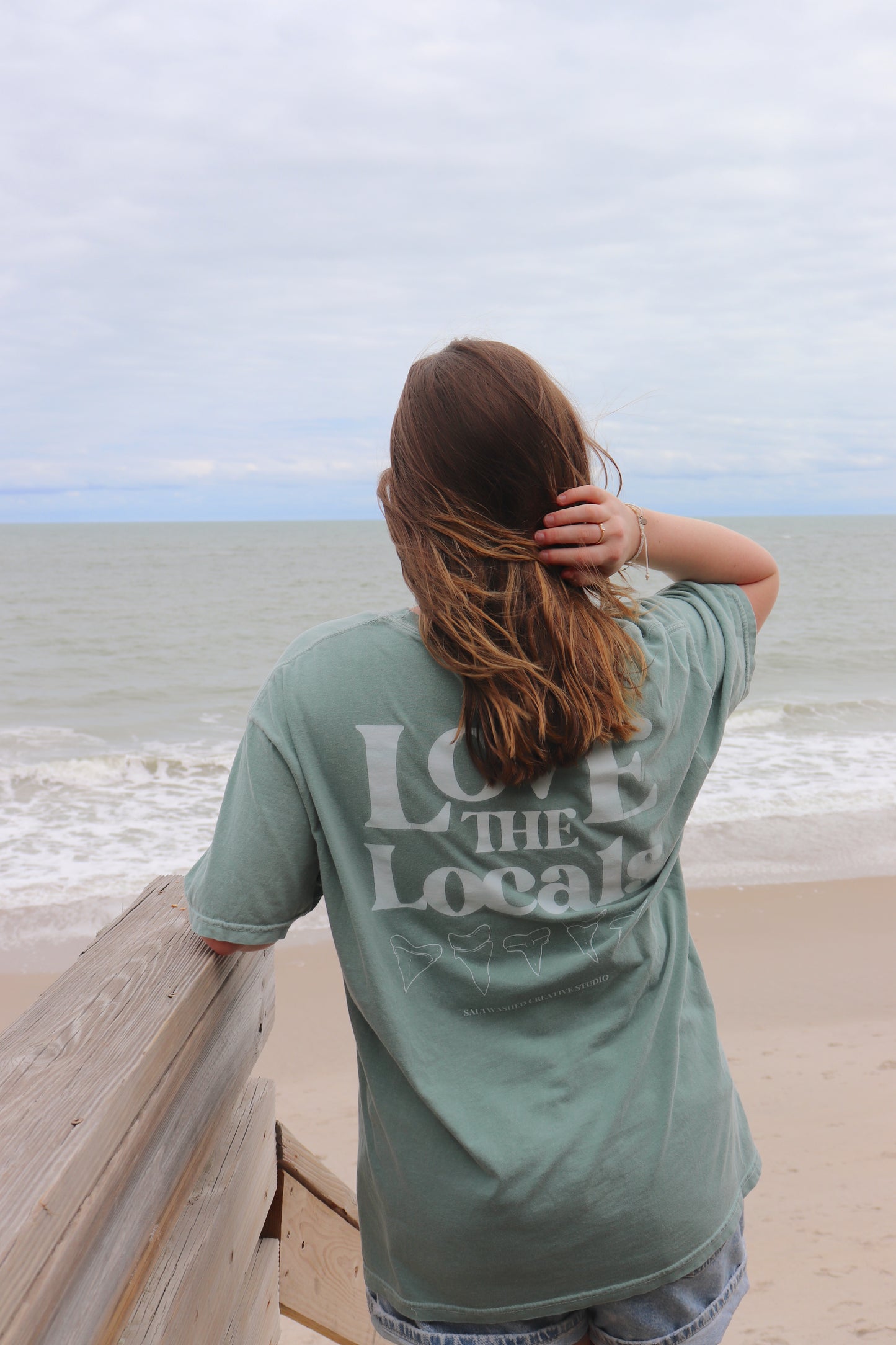 Green Love the Locals Tee